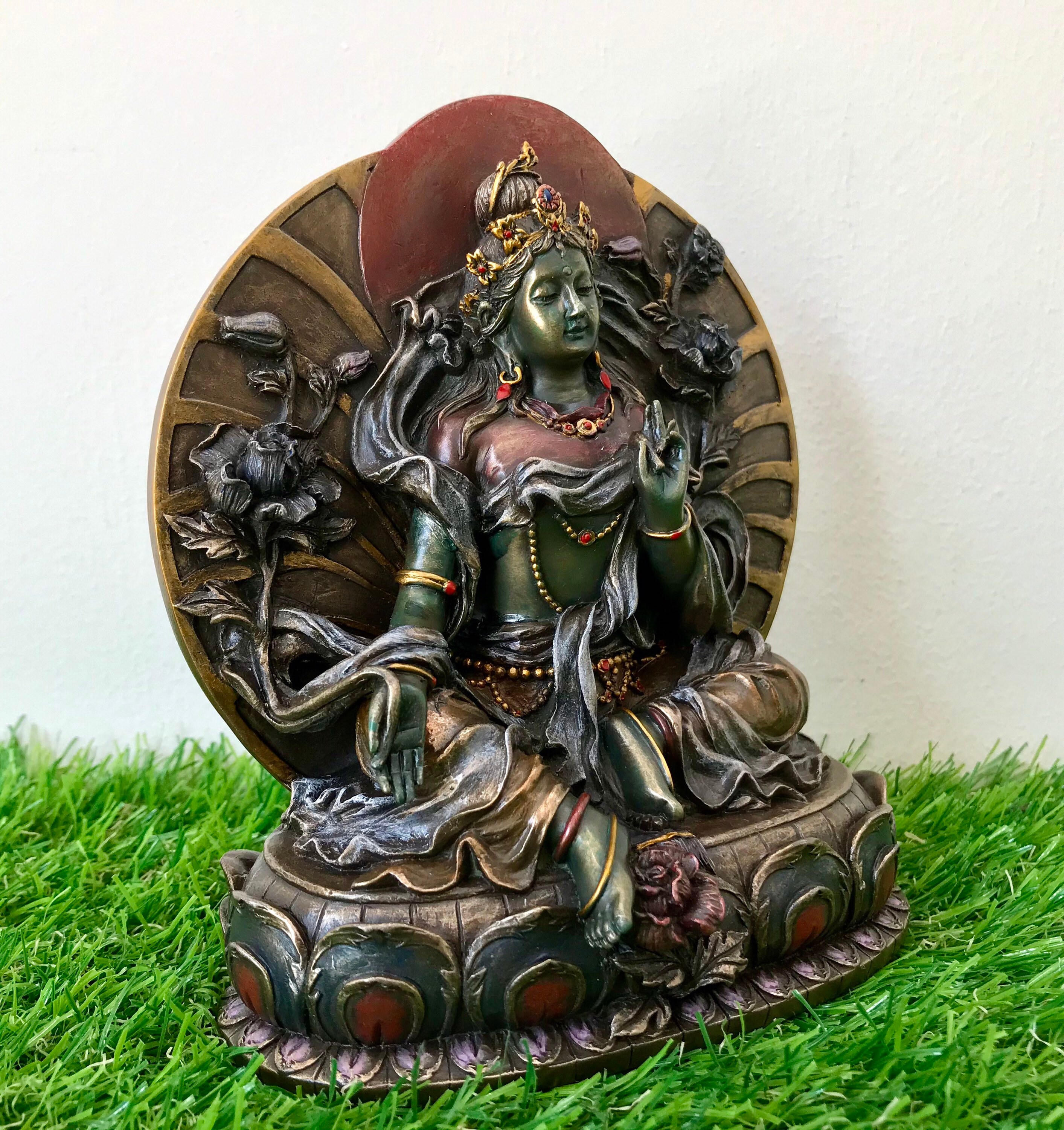 Green Tara Statue 6 Inch Green Tara Idol Tibetan Etsy