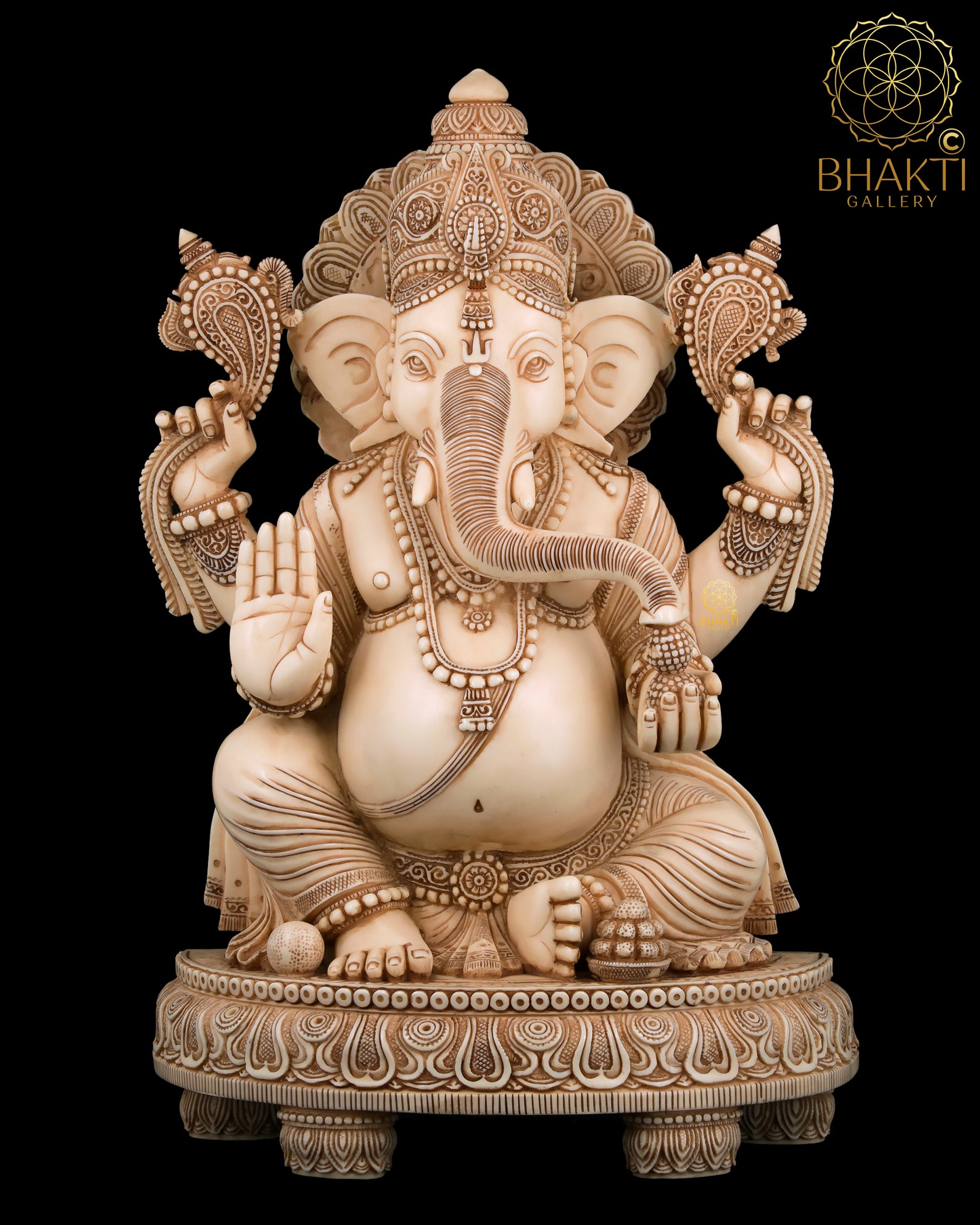 Big Ganesha Statue 14 Inch Lord Ganesha Idol Ganesh Etsy