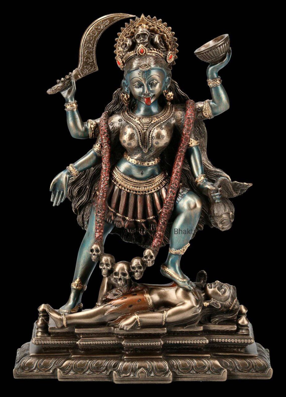 Statue de Kali Statue de la Déesse Kali 7.5 Parvati Etsy