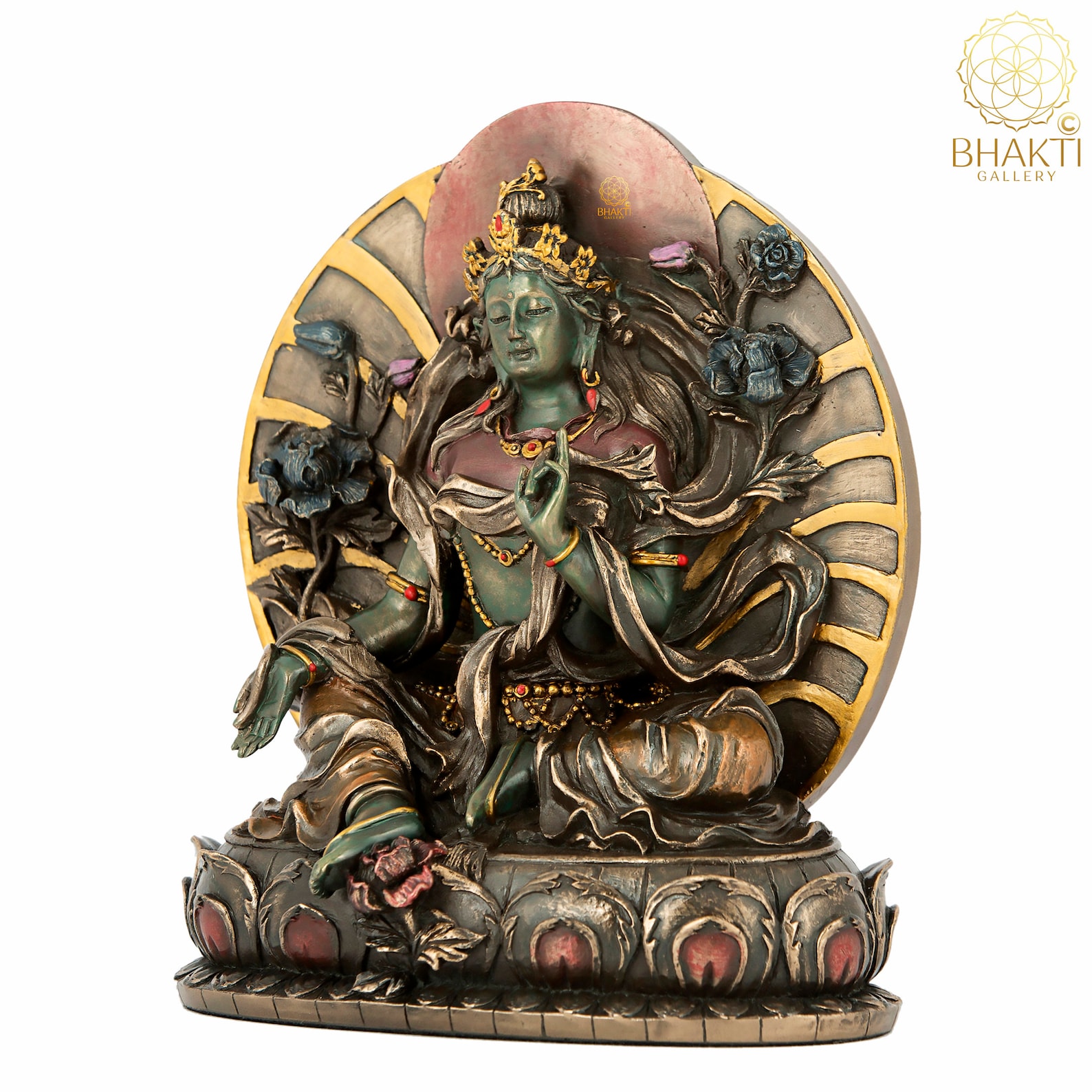 Green Tara Statue 6 Inch Green Tara Idol Tibetan Etsy