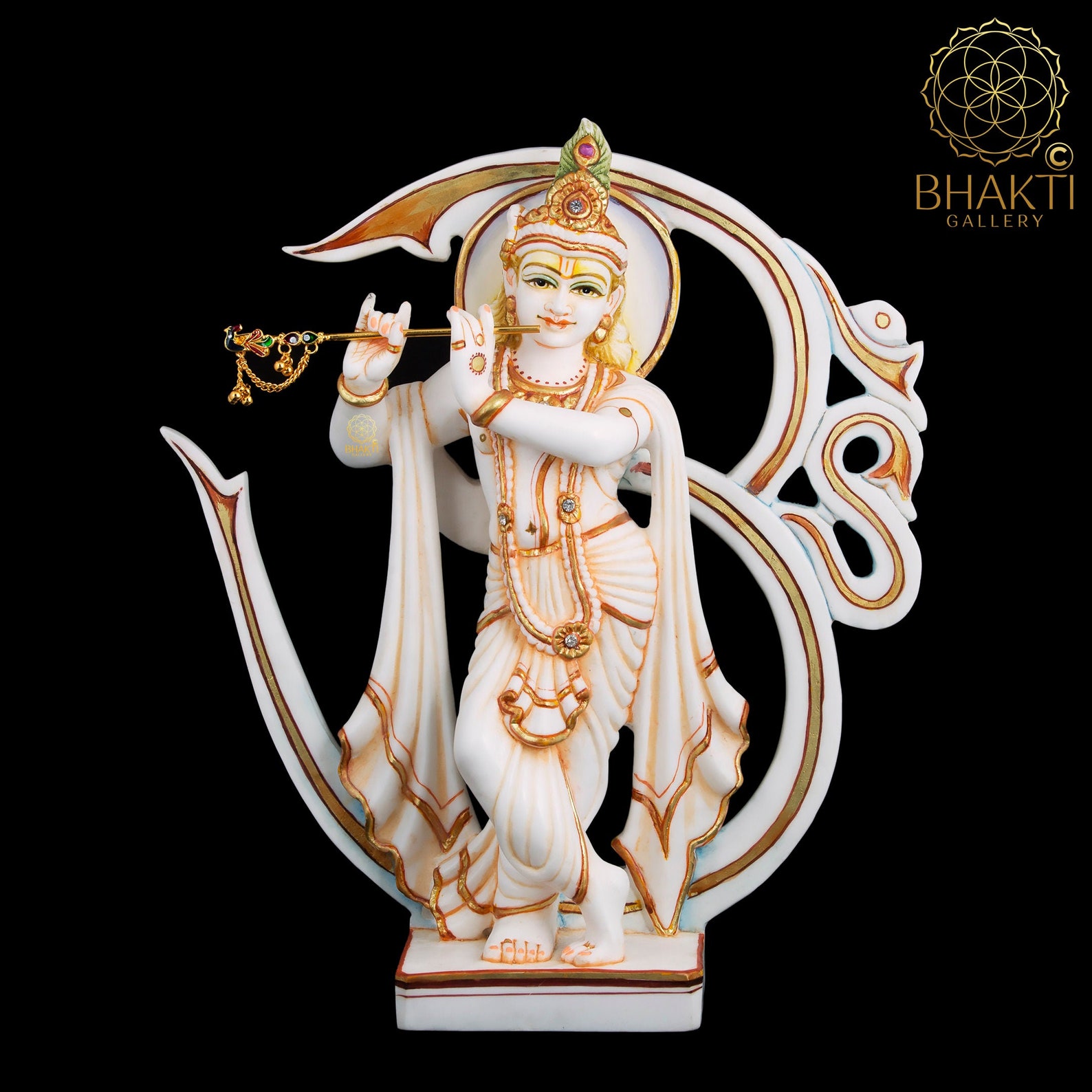 Krishna Statue 12 Lord Krishna Hindu God Gopala Etsy