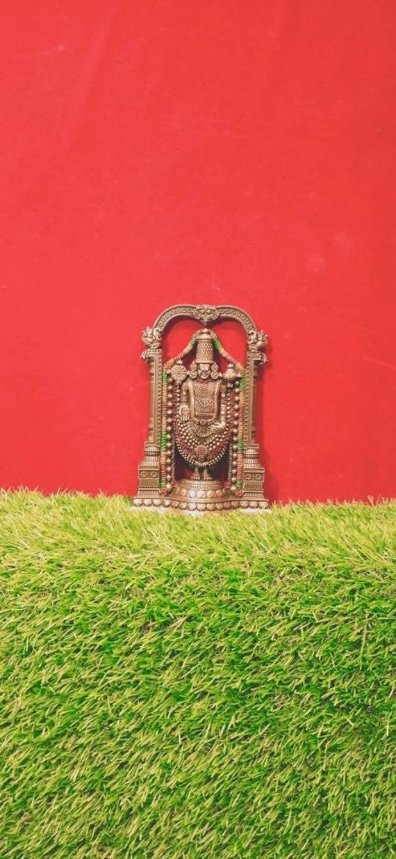 8 25 Inches Tirupati Balaji Statue Lord Vishnu Statue Etsy