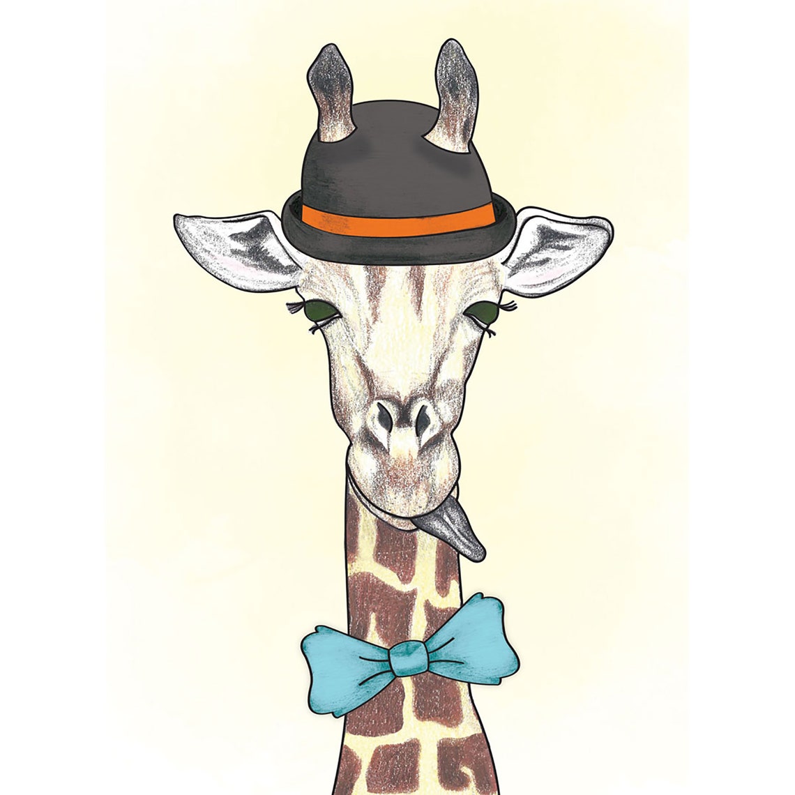 Gerald the Giraffe Print | Etsy