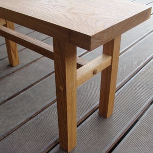 Bench, wooden bench, oak wooden bench, oak bench, oak, stool