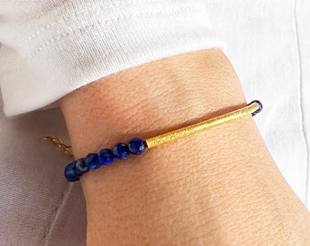 Lapis Lazuli Blue bracelet, Calming Bracelet, Good Luck Bracelet, Sobriety Bracelet, Strength Bracelet, Good Energy friendship bracelet