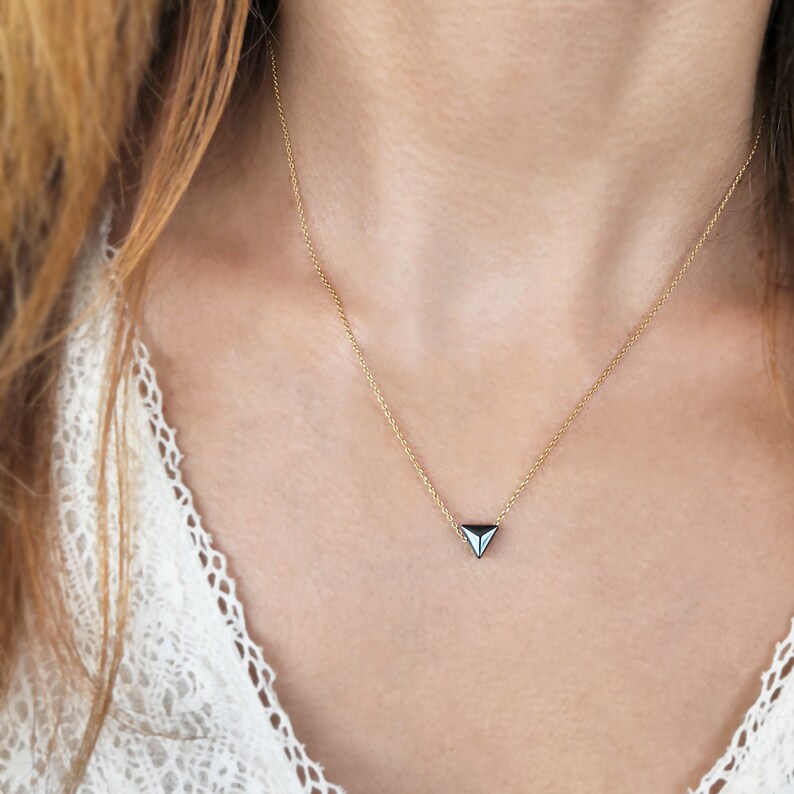 Anxiety Relief Anxiety Necklace Mindfulness Gift Hematite Etsy