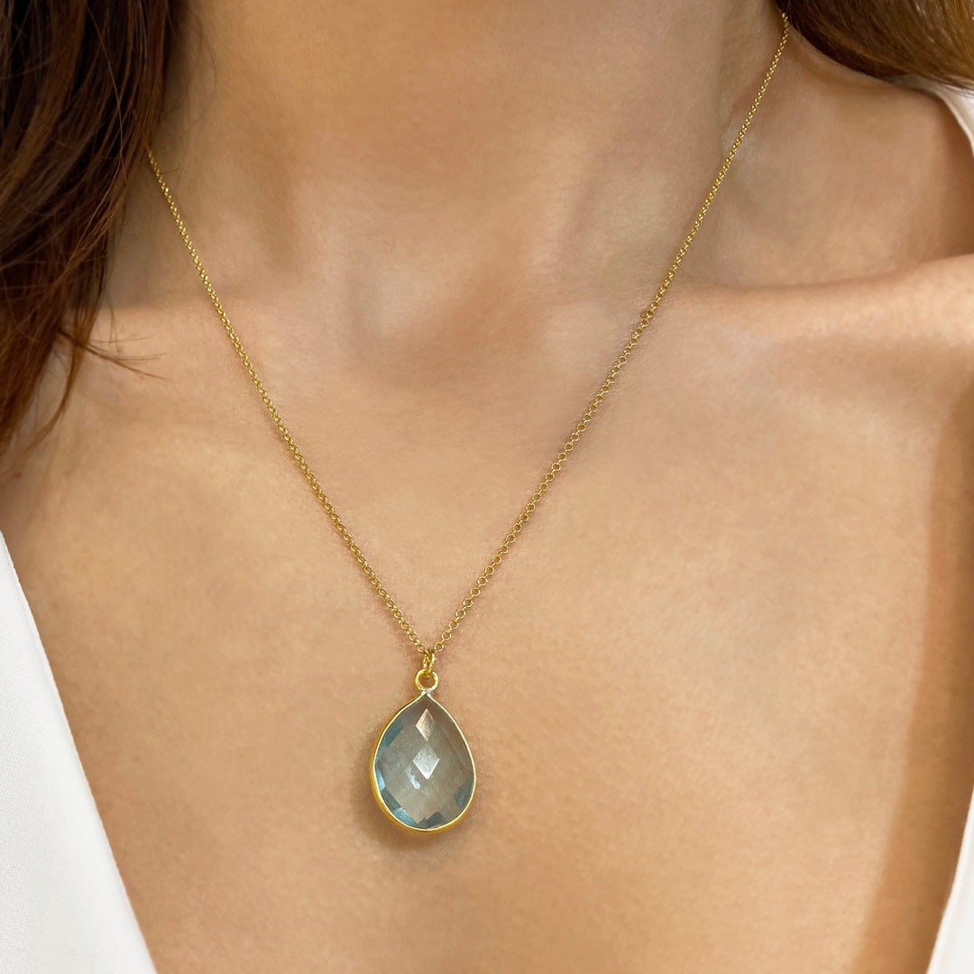 LOOKING GOOD AQUAMARINE NECKLACE