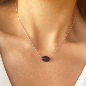 Strength Necklace, Anxiety Relief, Prosperity Necklace, Dainty Oval Necklace, Minimalist necklace, Stamina Necklace, Real Onyx Necklace