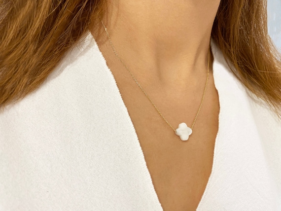 Mother of Pearl White Cross Necklace White Cross Pendant - Etsy