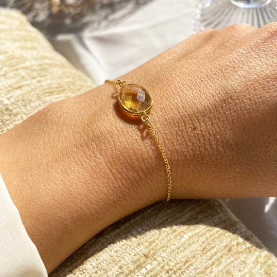 Self Empowered Bracelet with Sunstone and Clear Quartz (for women) SEM -  Seek The Uniq