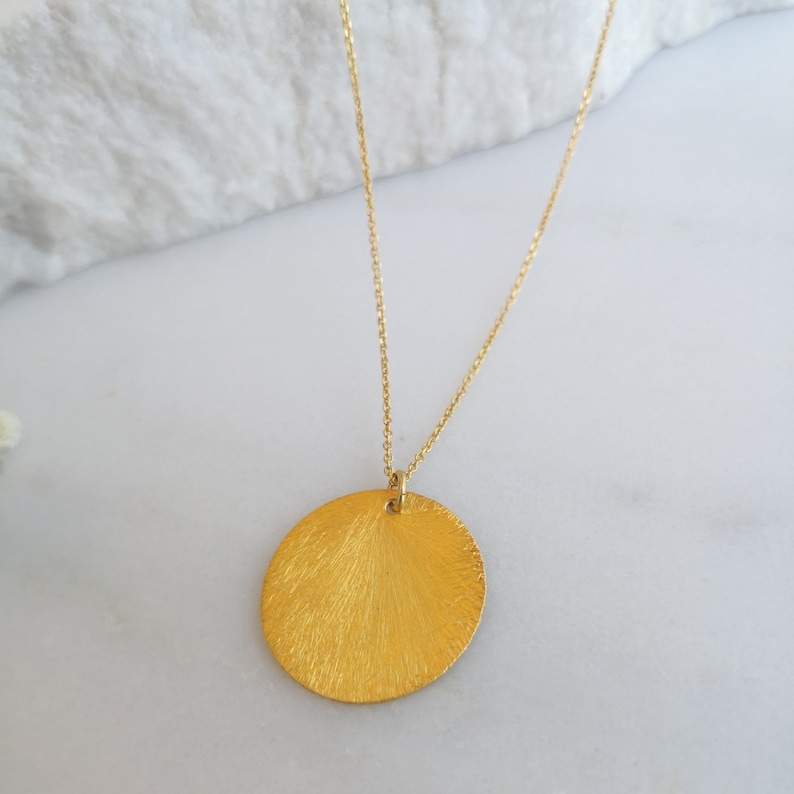 Large Tile Coin Pendant