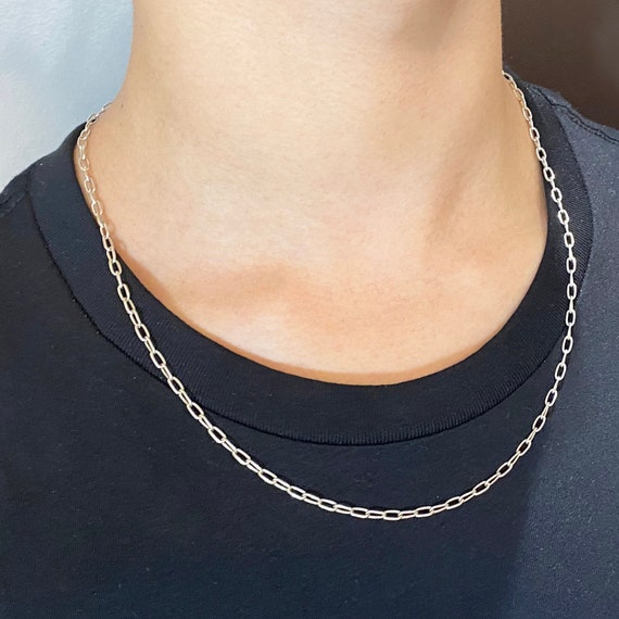 Paperclip Chain Men Necklace Paper Clip 