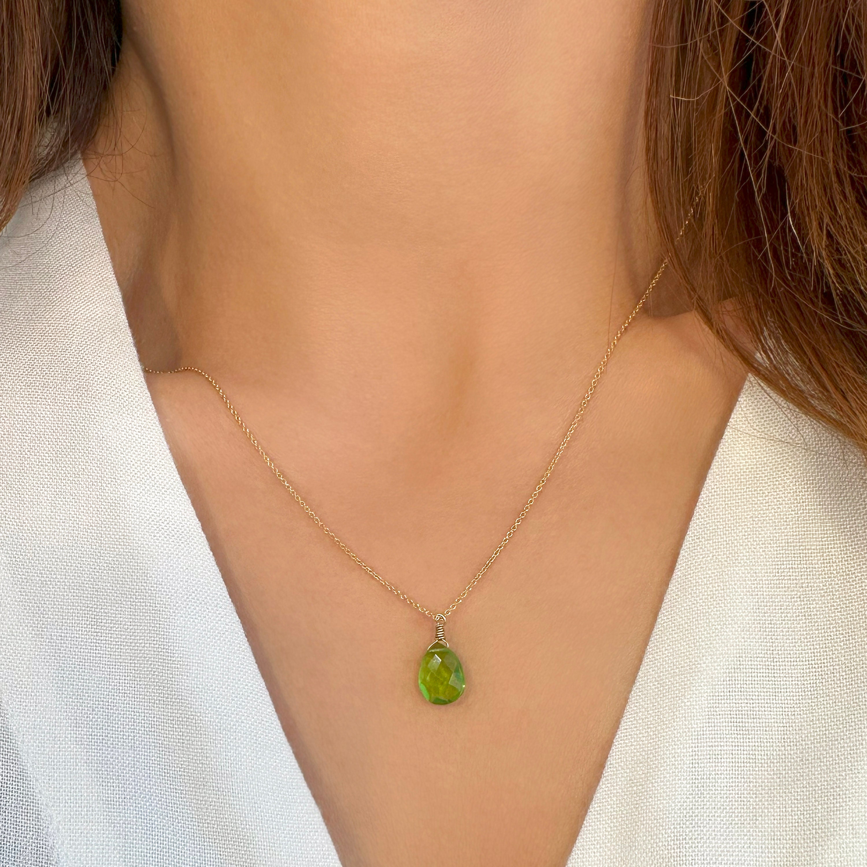 Real 2024 peridot necklace