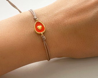 Tiny Heart Bracelet, Trendy bracelet, Romantic Bracelet, Small heart bracelet, Good luck bracelet, Jewelry Gift for her, Friendship bracelet