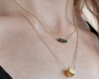【ANOTHERYOUTH】関税/送料込み cube necklace Silver Hollow Cube Necklace | Doyoung - NCT - Fashion Chingu