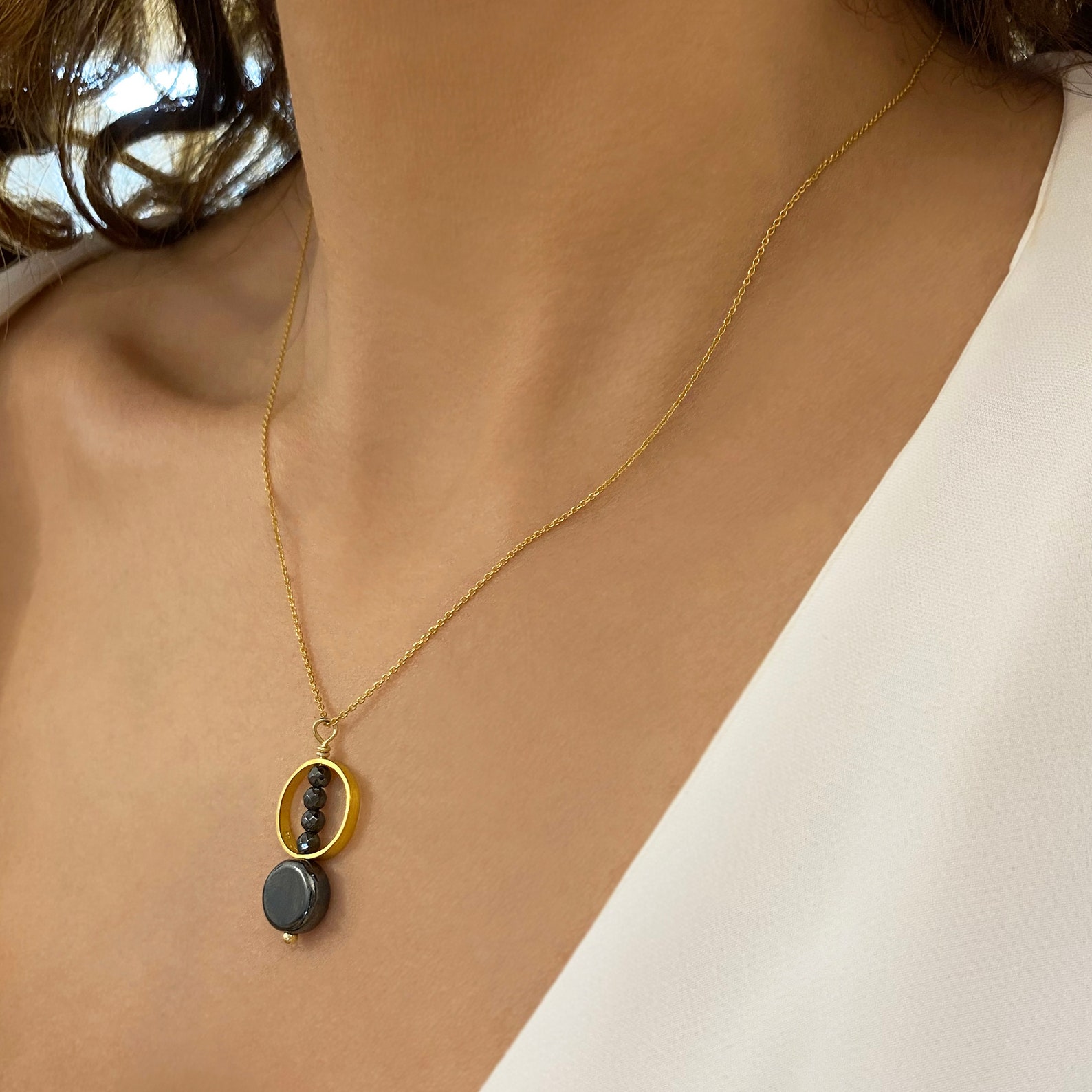 Fidget Necklace Anxiety Relief Anxiety Necklace Positive Etsy