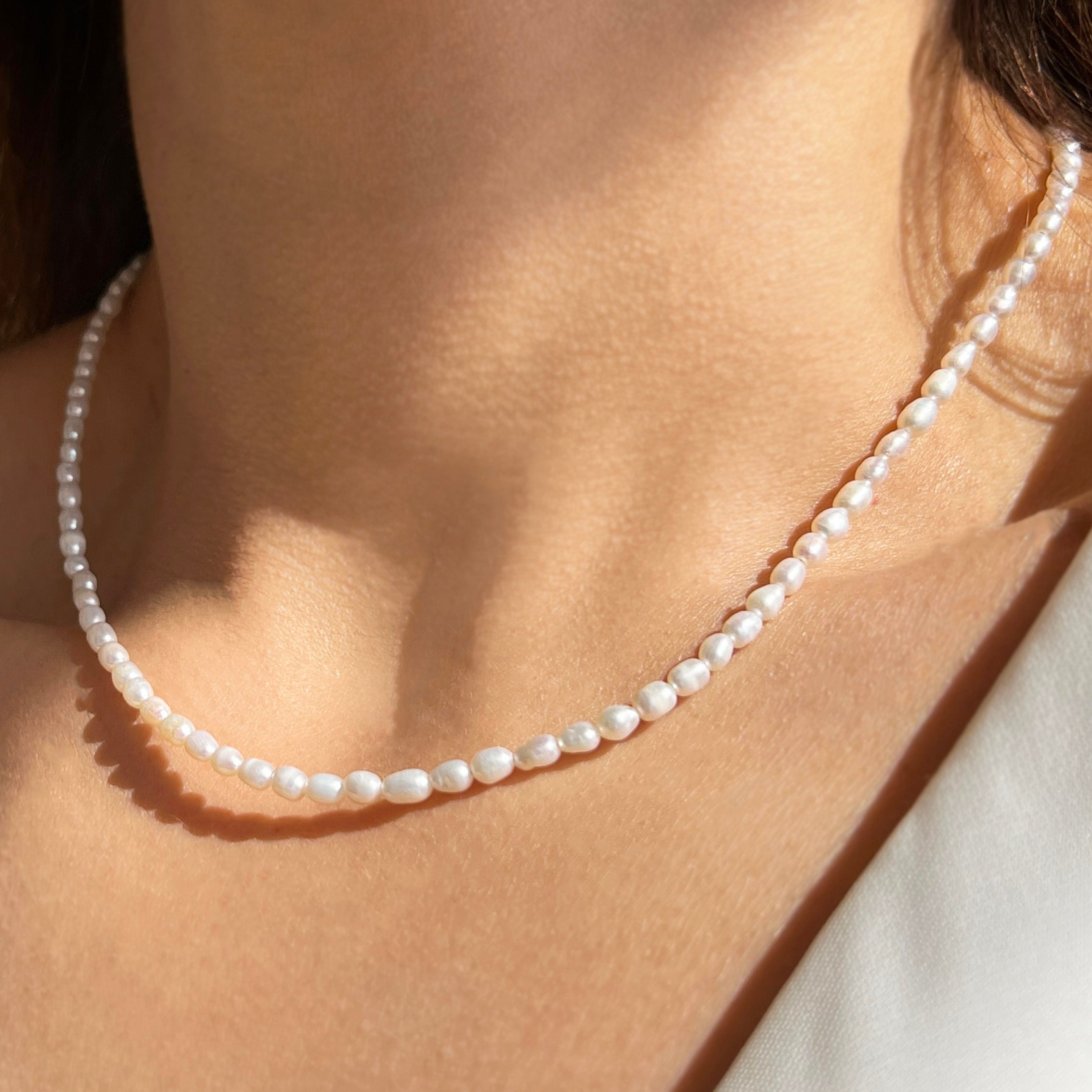 MelJoy Creations Jewelry Dainty Pearl Choker Necklace, Choice of Length and  India | Ubuy
