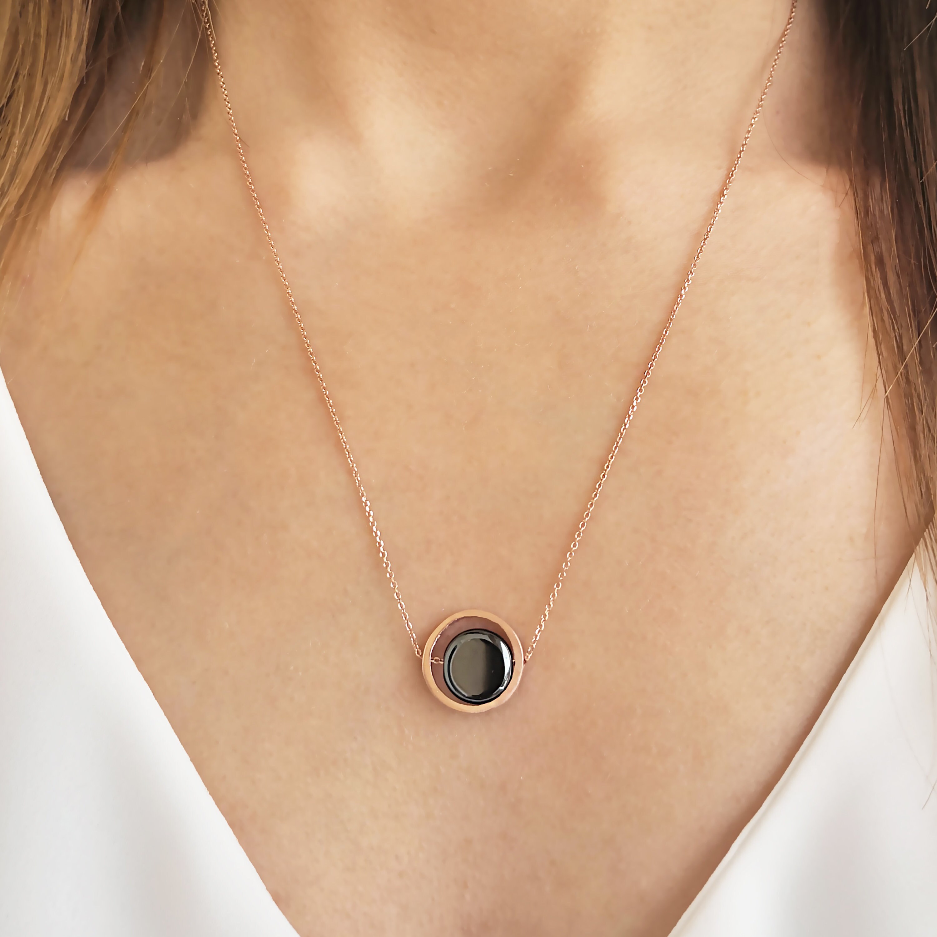 Anxiety Necklace Anxiety Relief Mindfulness Gift Hematite Etsy