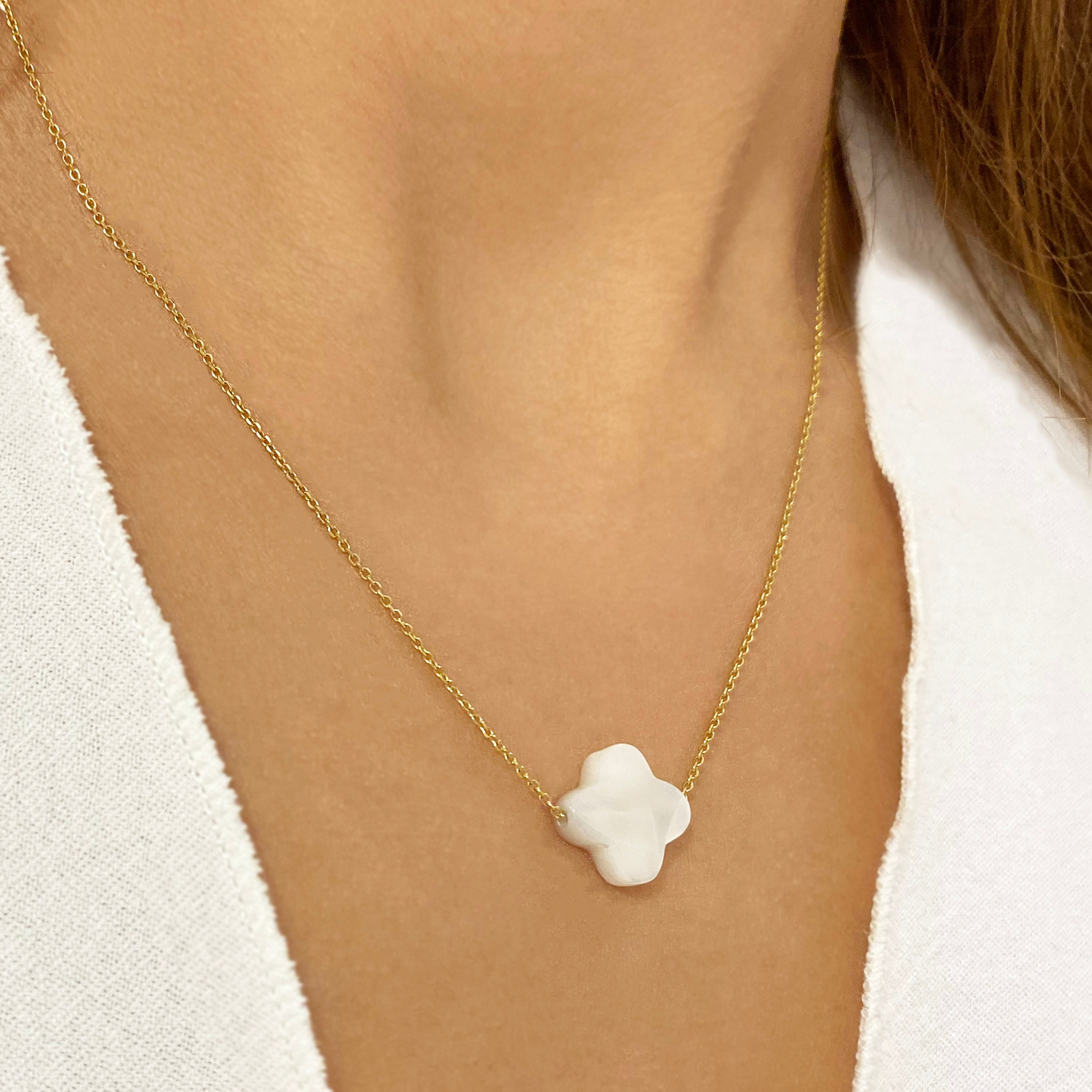Mother of Pearl White Cross Necklace White Cross Pendant - Etsy