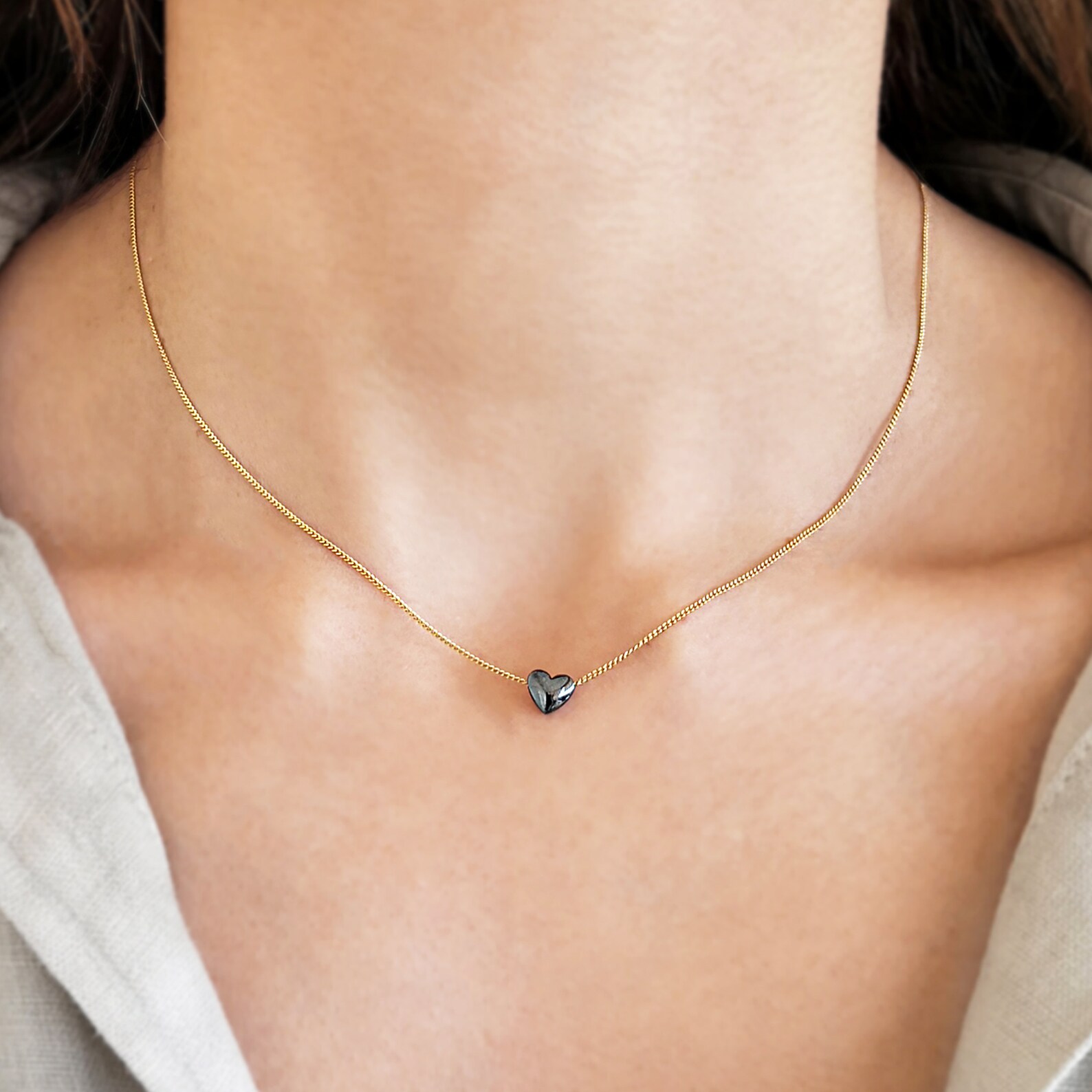 Anxiety Necklace Anxiety Relief Good Luck Necklace Black Etsy