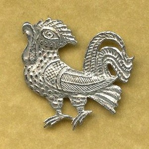 Cockerel Medieval Badge