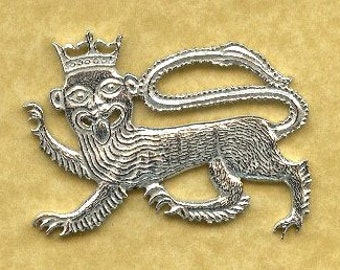 Lion Medieval Badge