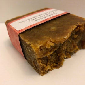 Turmeric/Ginger Soap Bar | for  Face and Body | Vegan | Rustic | Castile | 6.15 oz. - 6.30 oz.| Acne Detox Relief | Hydrating | Exfoliant