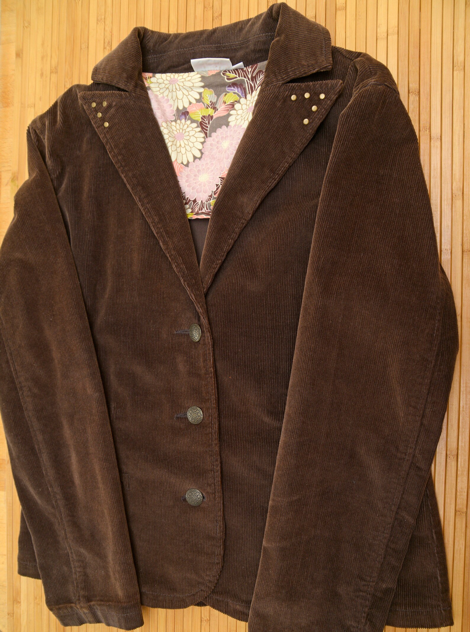 Casual style Brown Corduroy Blazer Corduroy women's Jacket Etsy