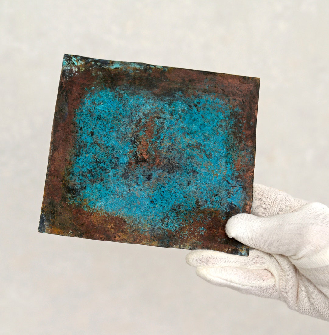 Old Copper Sheet Size 6 by 6 solid Copper Craft Sheet 22 Etsy