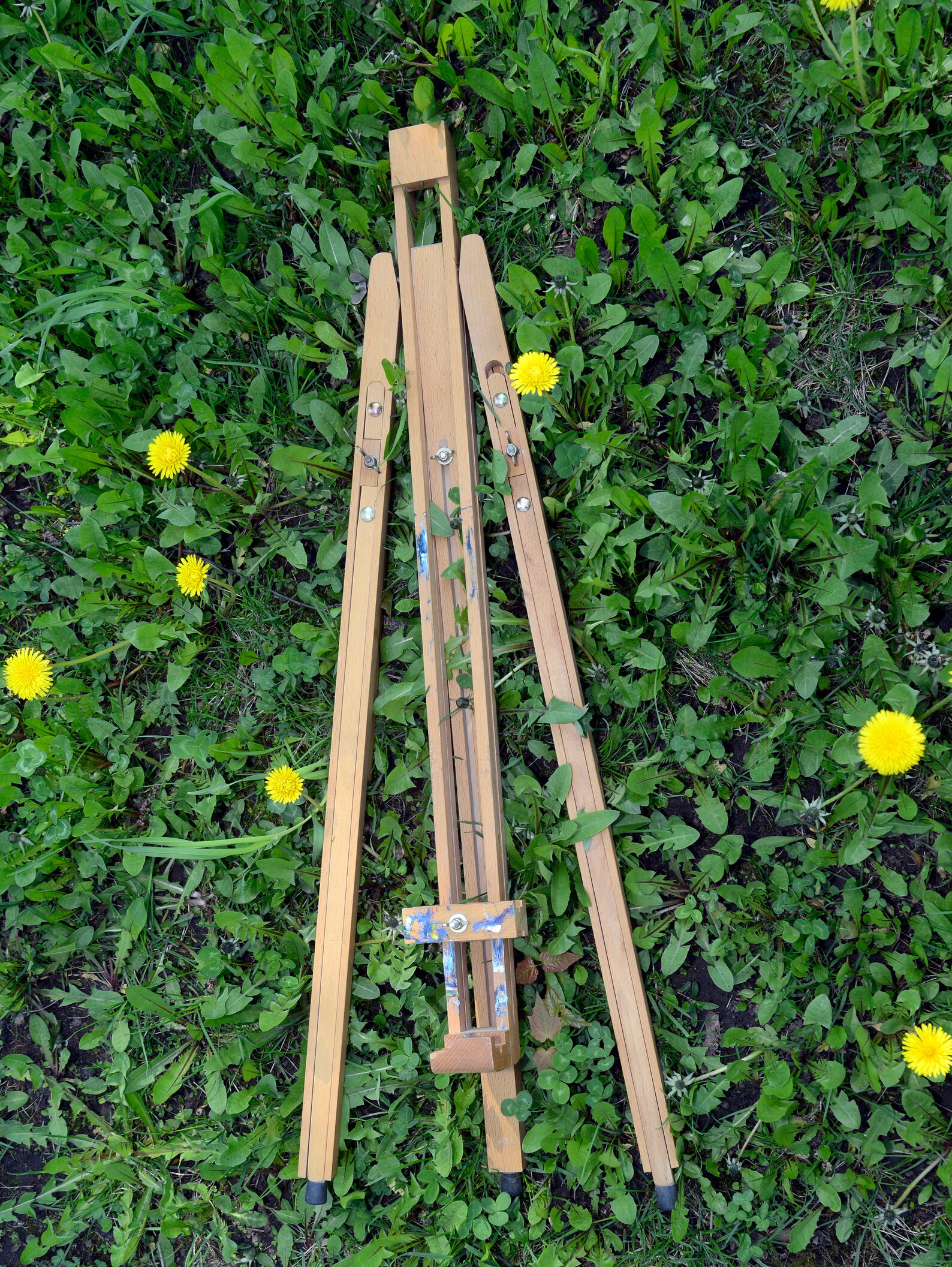 Vintage Easel for plein air Wooden Folding Artist Easel Rare Etsy