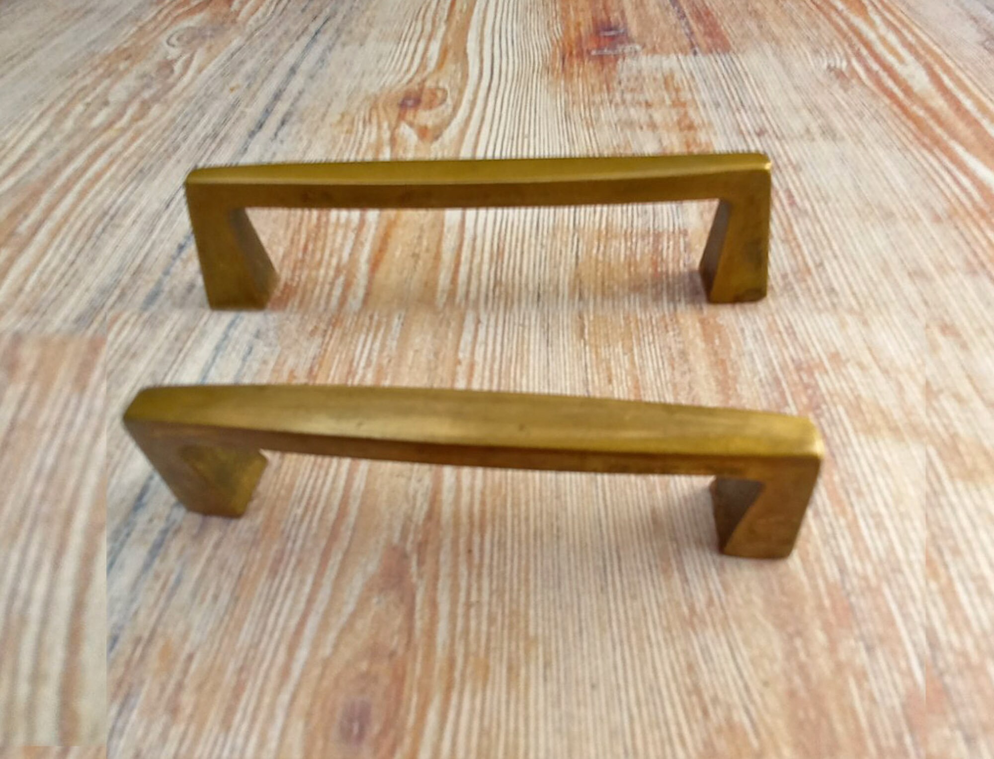 Paar Schrankgriffe Massiv Messing Schrankknöpfe Antik Messing | Etsy