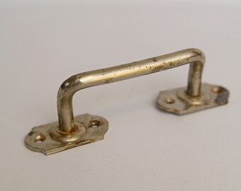 It was made in the USSR in the 1970s. This vintage door stopper for door is made of metal and plated with chrome It was made in the USSR in the 1970s. This vintage door stopper for door is made of metal and plated with chrome