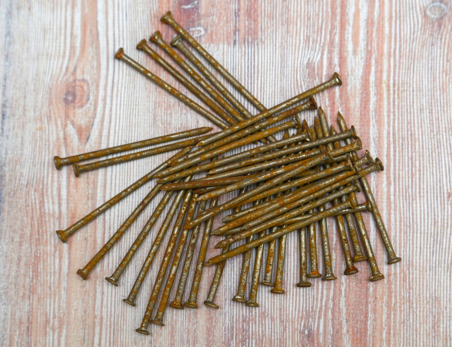 Rusted Nails Set of Over 50 Rusty Nails 7cm 2.7 Inches Etsy