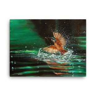 Kingfisher on Canvas