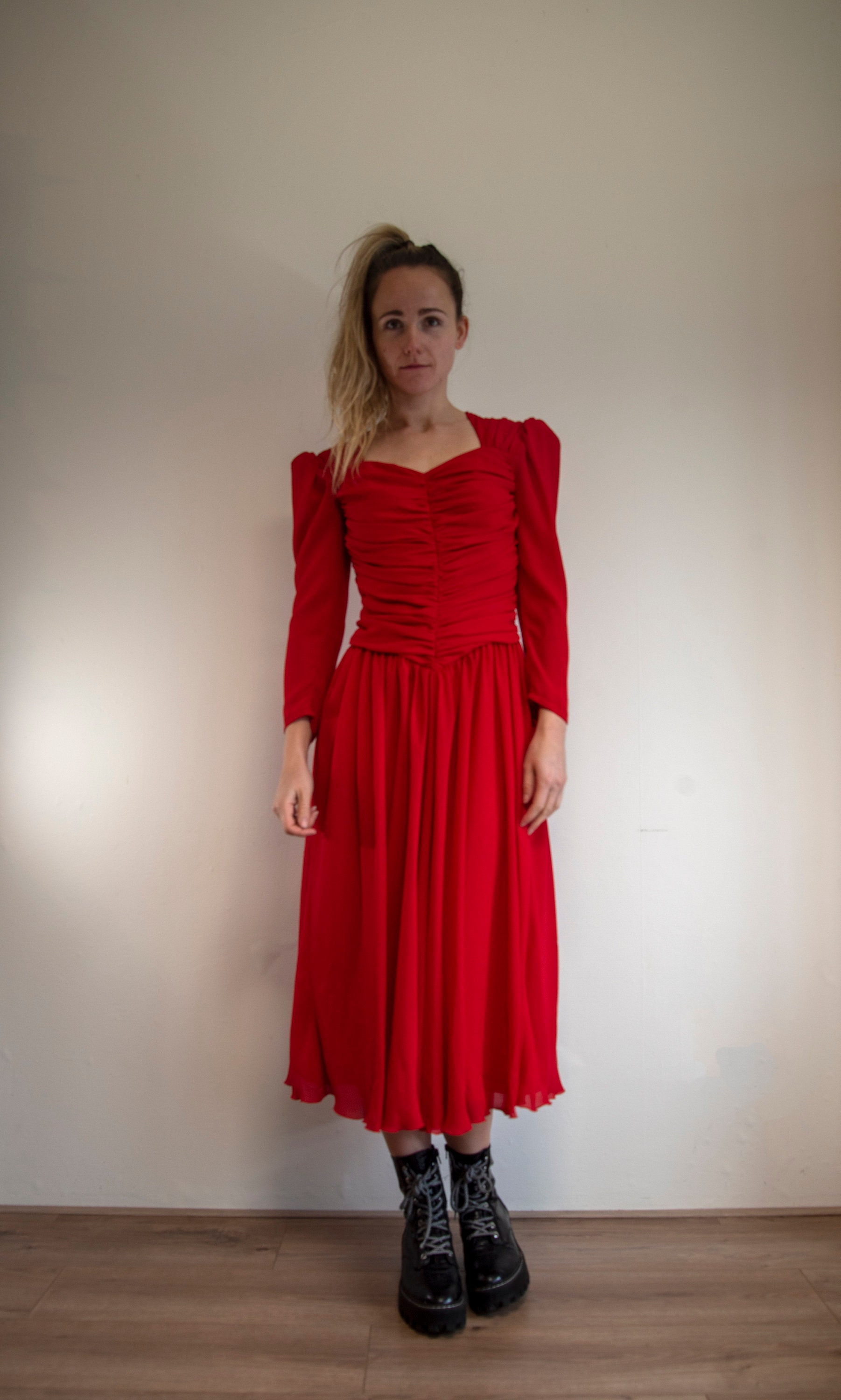 red sequin dresses Keyhole Halter Red Sequin Trumpet Tulle Tailor Made Prom Dress