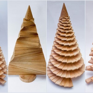 Handmade Wooden Christmas Tree Natural / 17in-42cm / Oak / registered patent/ Weihnachtsbaum Holz / Tannenbaum / reclaimed wood