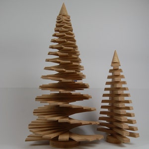 Handmade Wooden Christmas Tree Natural / Oak wood / registered patent/ Weihnachtsbaum Holz /Tannenbaum/ decoration / rotating