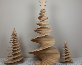 Sapin de Noël / 47in-118cm / Chêne / Weihnachtsbaum Eiche / Tannenbaum / décoration / rotatif