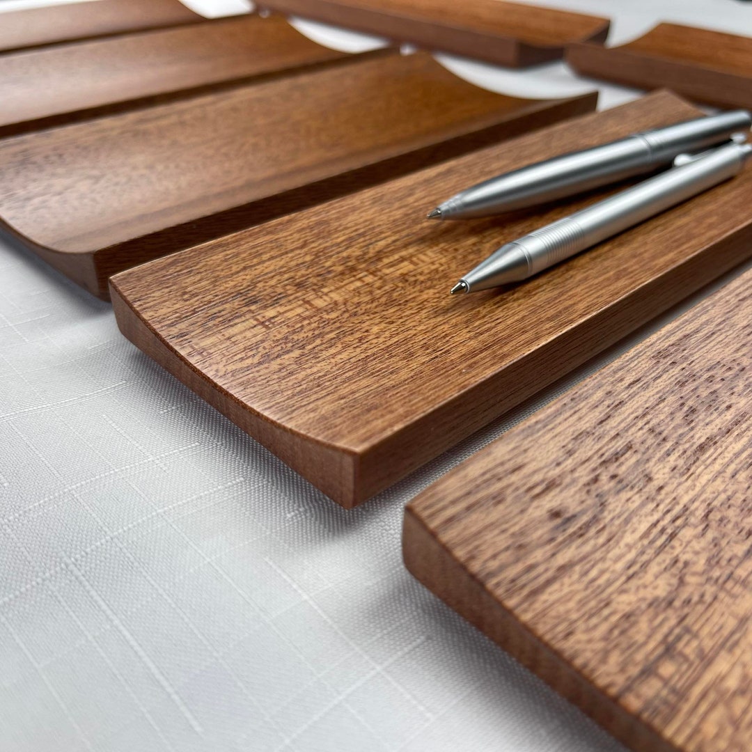 Wooden Pen Tray Wooden Pencil Holder Mahagoni Etsy