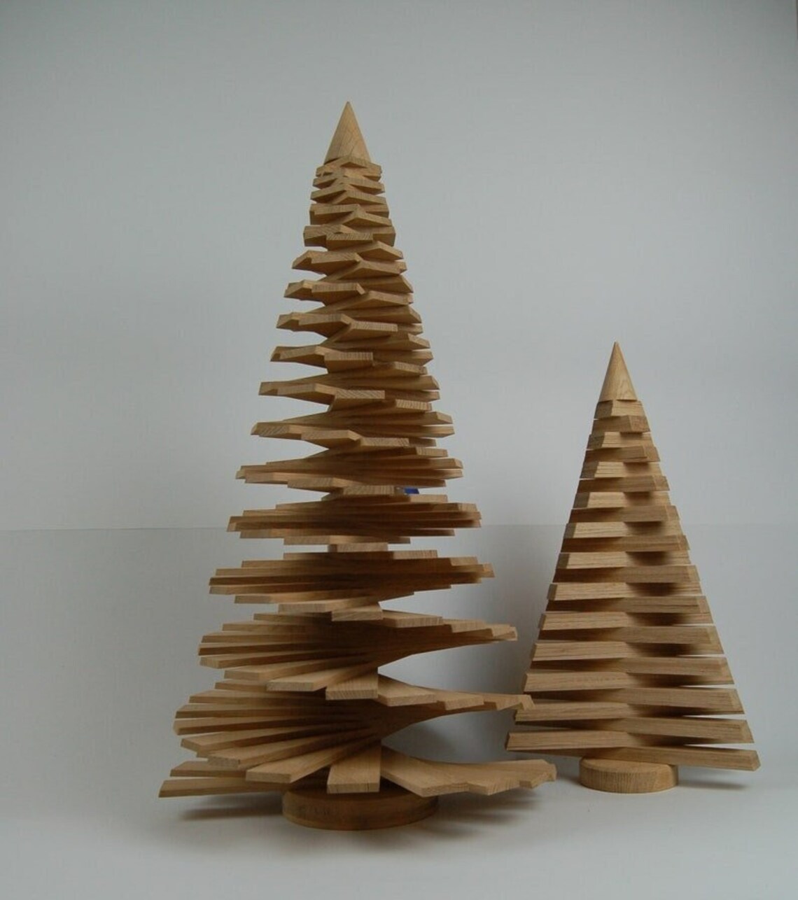 Handmade Wooden Christmas Tree Natural / 25in63cm / Oak Wood Etsy UK