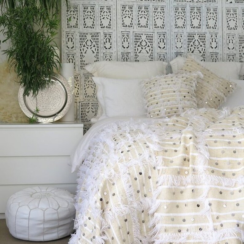 Moroccan Wedding Blanket,handmade Wedding Blanket,moroccan Handira
