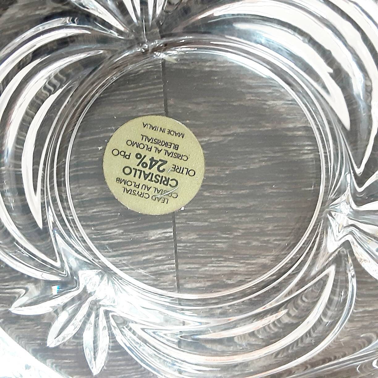 Vintage RCR Crystal Photo Frame Round Glass Picture Frame Etsy