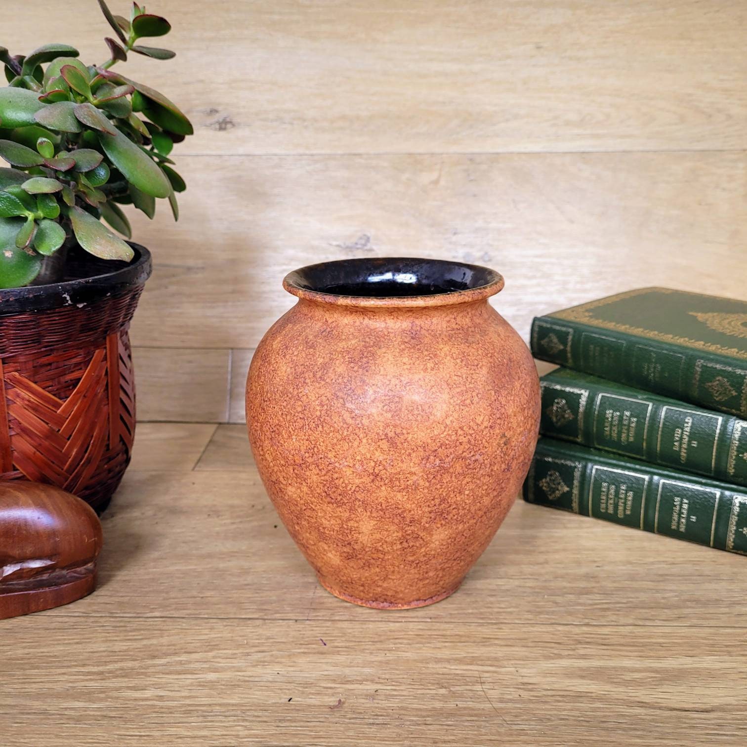 Vintage West Germany Pottery Vase, Retro Bay Keramik Vase, Mcm