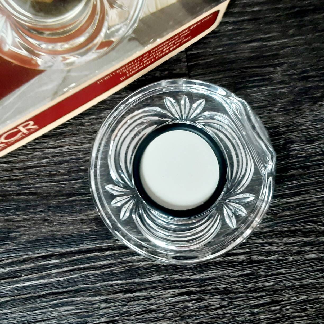 Vintage RCR Crystal Photo Frame Round Glass Picture Frame Etsy