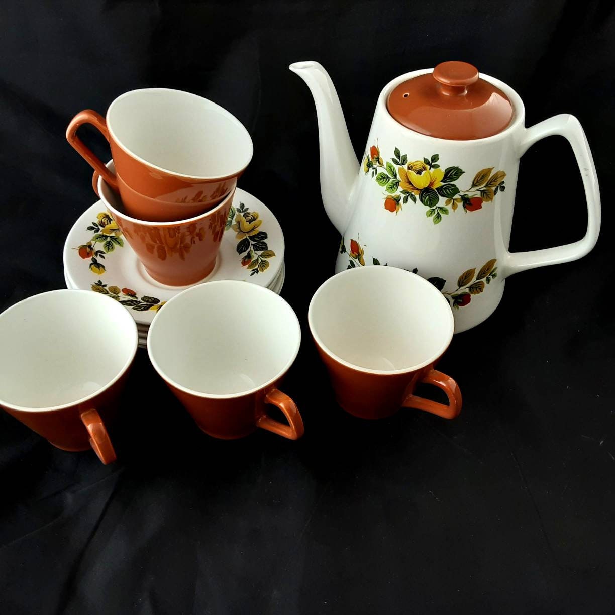 Vintage Lord Nelson Tea Set, Retro Teapot and Teacups, Mid Century ...