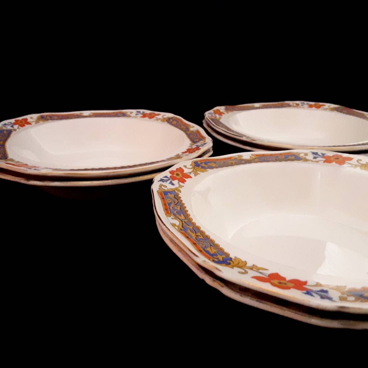 Art Deco Alfred Meakin Set of Six Bowls Vintage Meakin Soup / Etsy UK