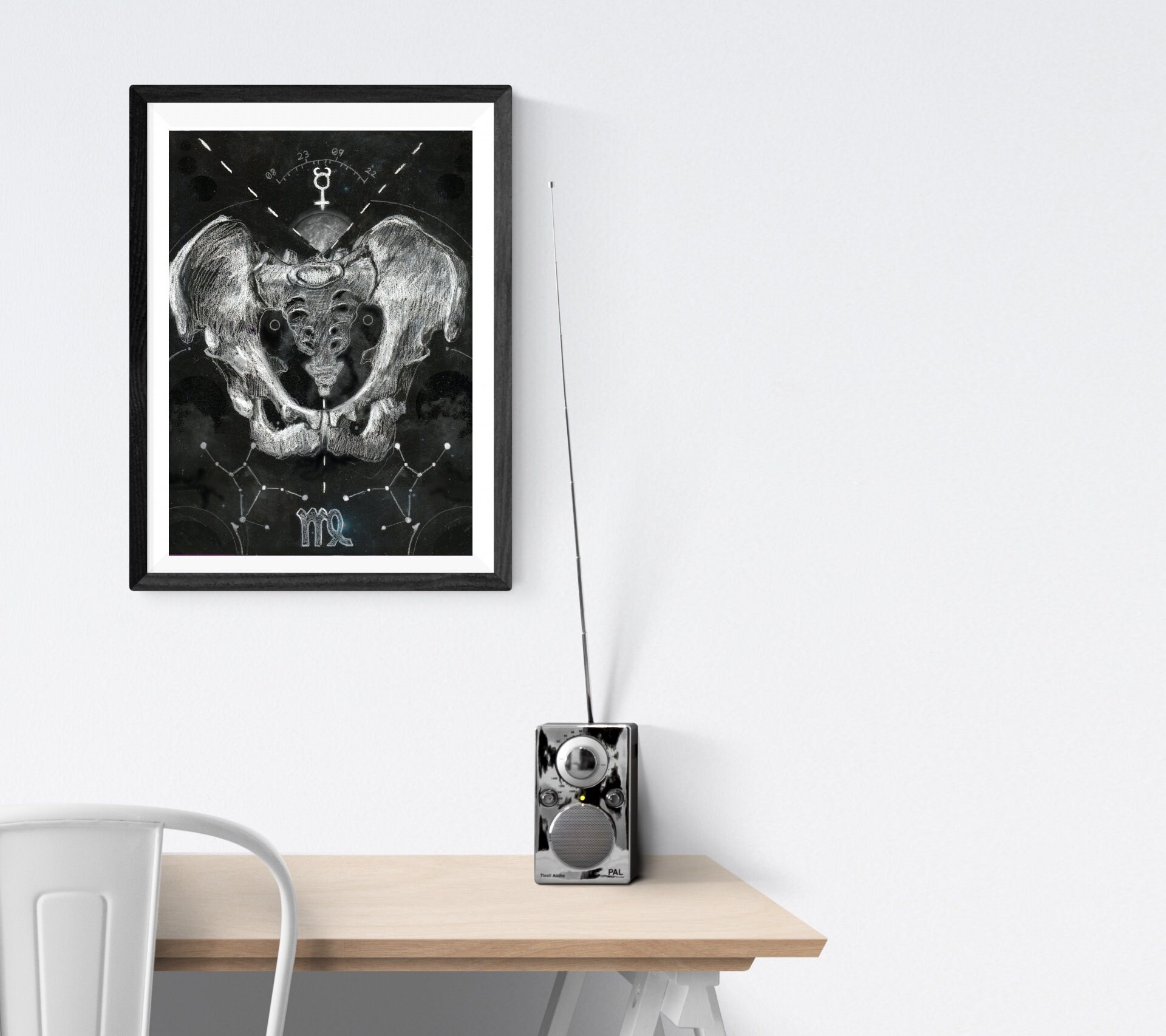 Virgo Star Sign 8.5x11 Virgo Floral Printable Wall Art Zodiac Poster 5x7 8x10 Astrology Gifts for Virgo 11x14