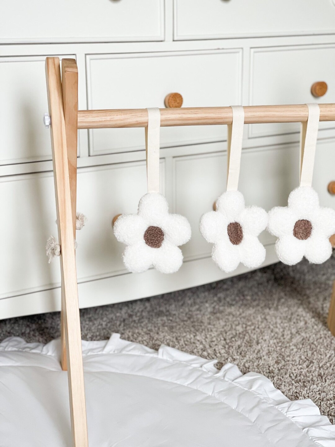 Daisy Dummy Clip Flower PACIFIER CLIP Boucle Pacifier Etsy