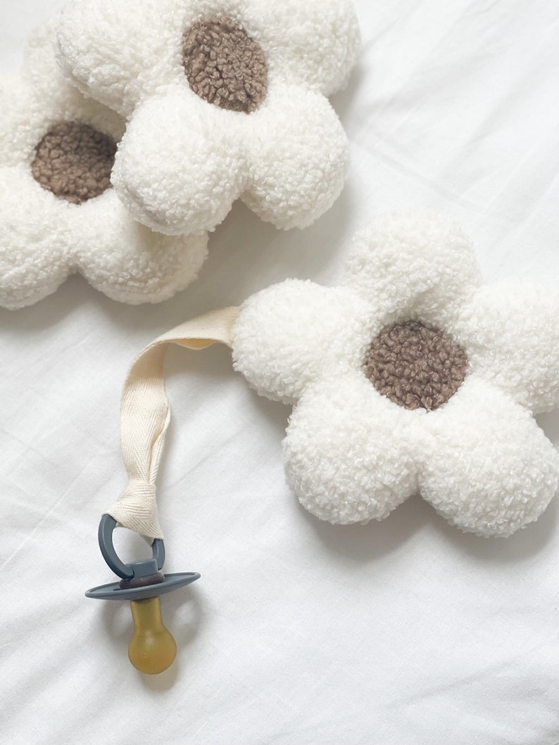 Daisy Dummy Clip Flower PACIFIER CLIP Boucle Pacifier Etsy
