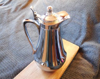 AEFI Chrome Carafe, Vintage 1950s, Vacuum Flask - Western Germany